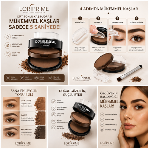 ✨ LoriPrime Double Seal Kaş Pudrası